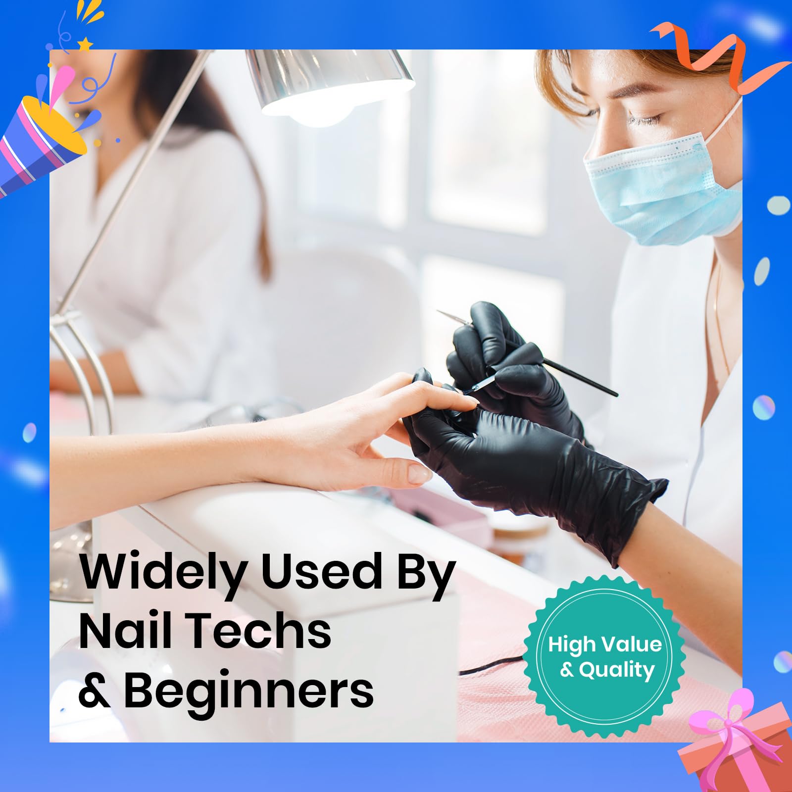 Capa superior Beetles brillo intenso y acabado suave tras curado.