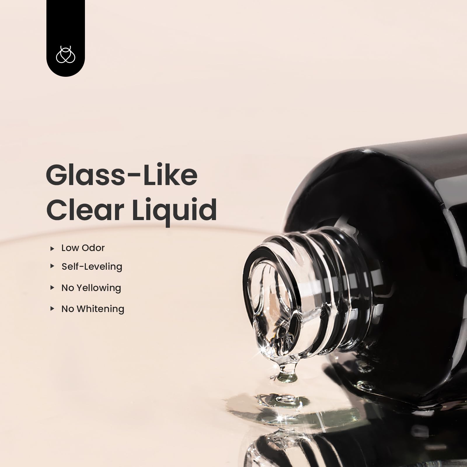 Beetles Gel Top Coat bottle showing mirror-gloss finish on nails