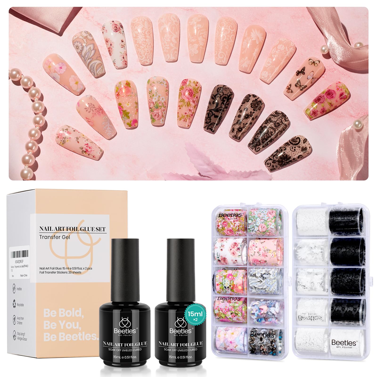 Beetles gift for women nails—fun DIY project