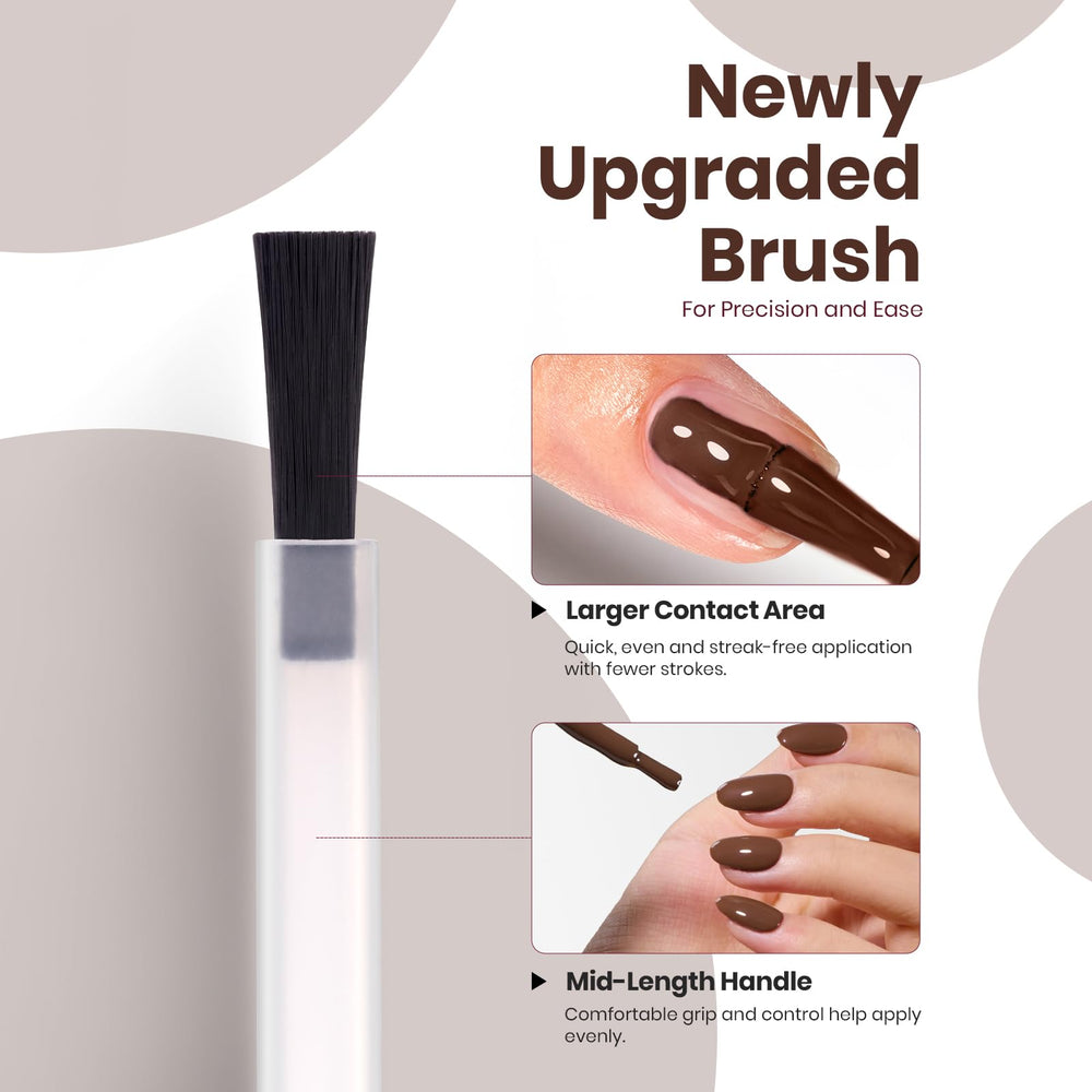 Beetles Gift-ready dark brown gel polish ideal for beauty lovers.