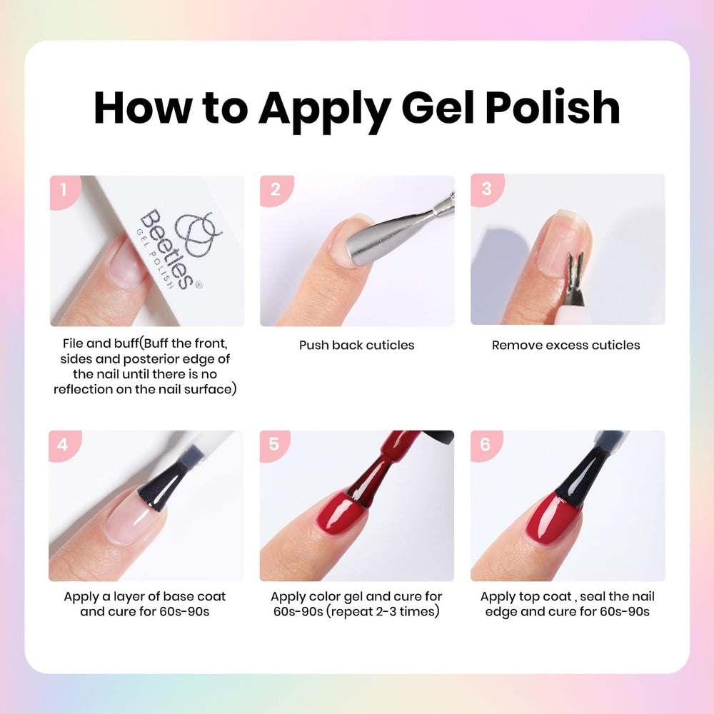 Beetles gift-ready gel nail kit for women and teens