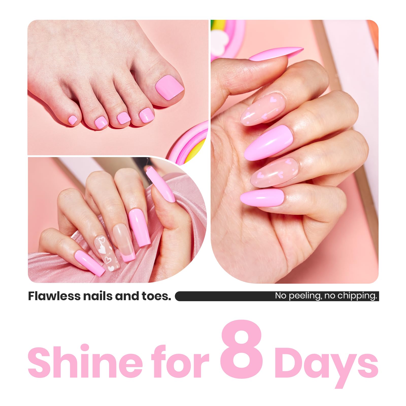 Gift-ready Beetles pink nail polish set for a chic present.