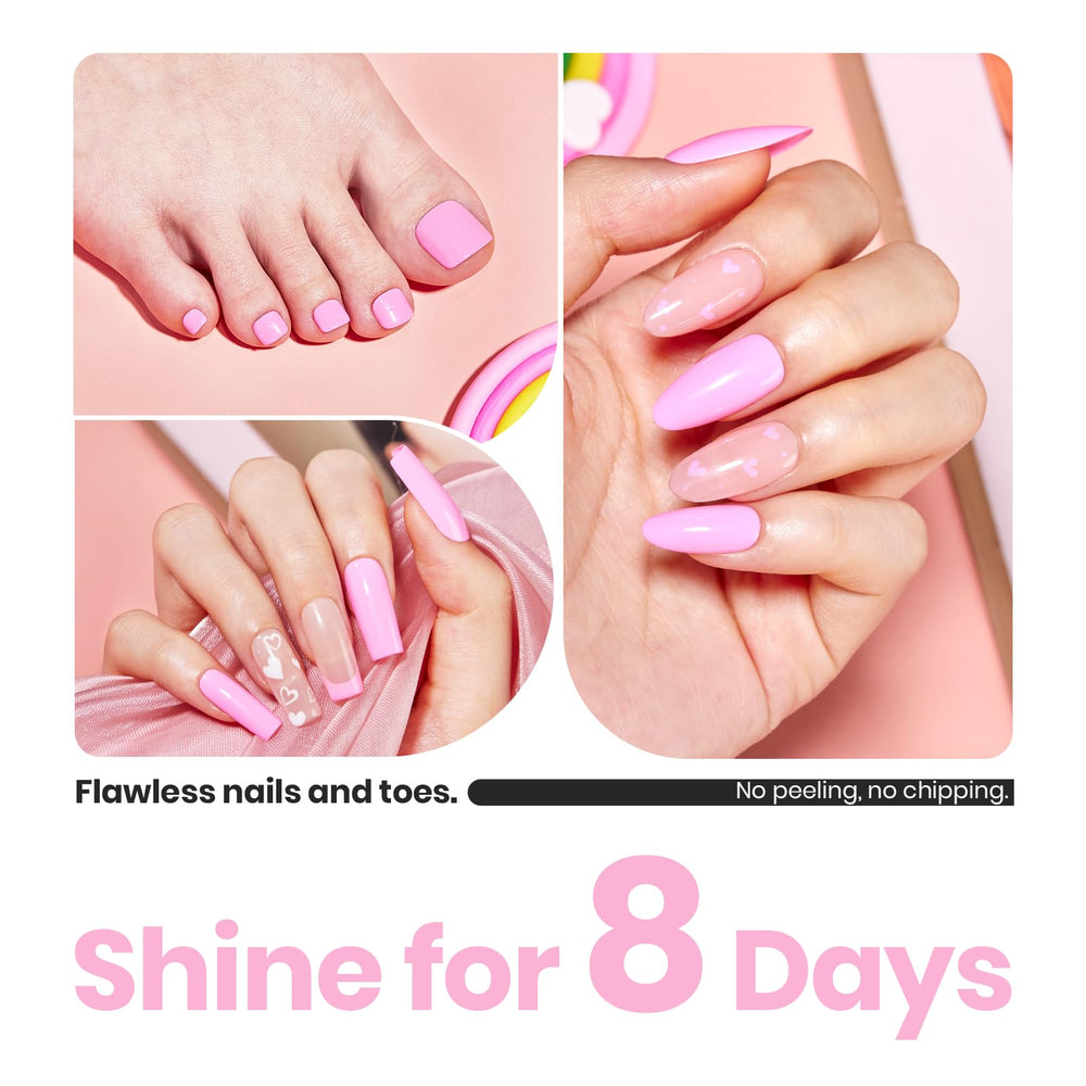 Gift-ready Beetles pink nail polish set for a chic present.