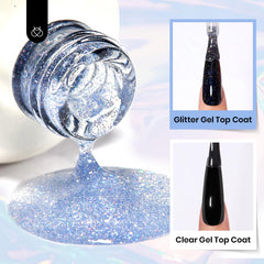 Beetles Glitter Top Coat prolongs wear and resists chipping