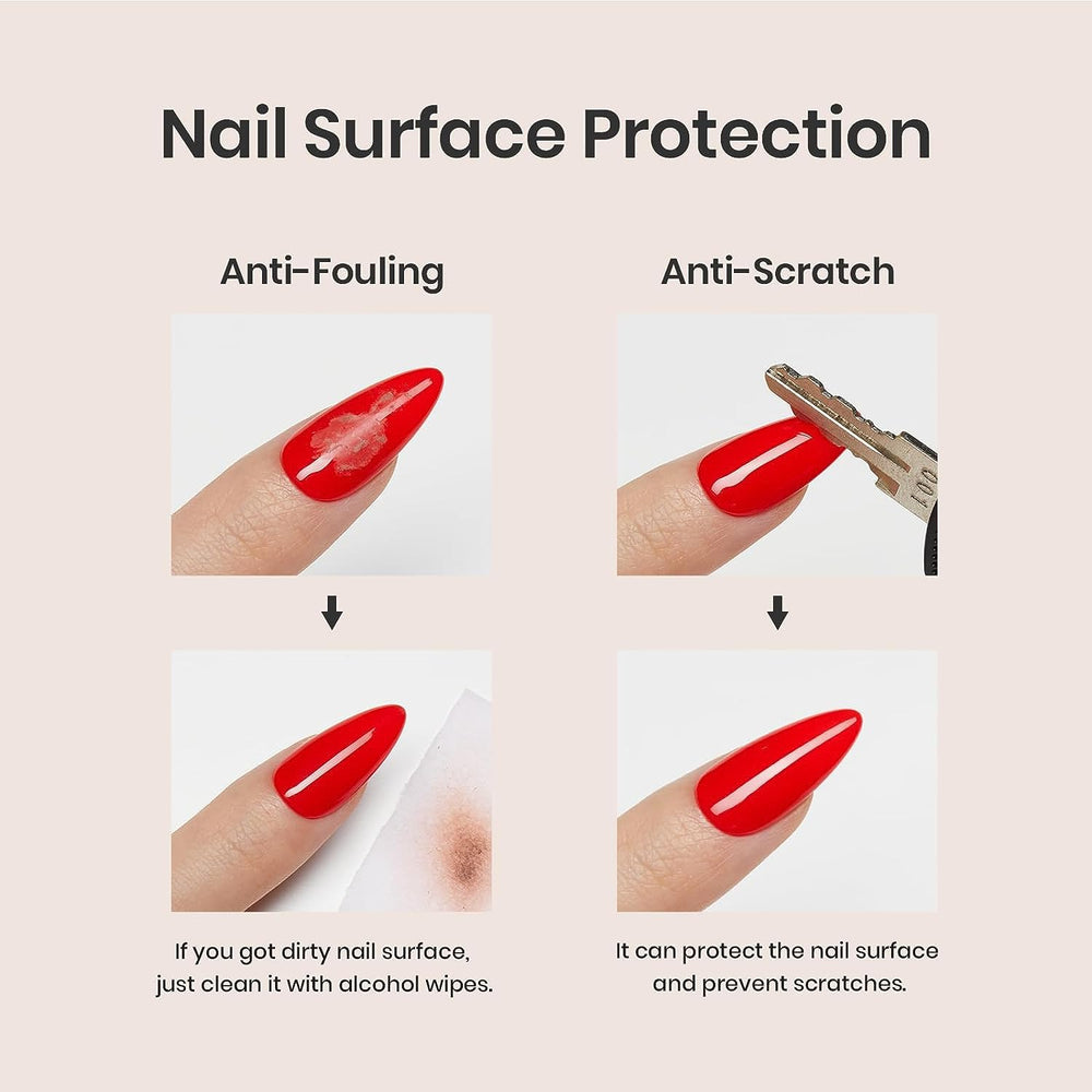 Beetles glossy shine finish after cure for salon-grade look.