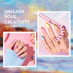 Beetles glossy top coat bottle delivers a bright shine and long-lasting gloss.