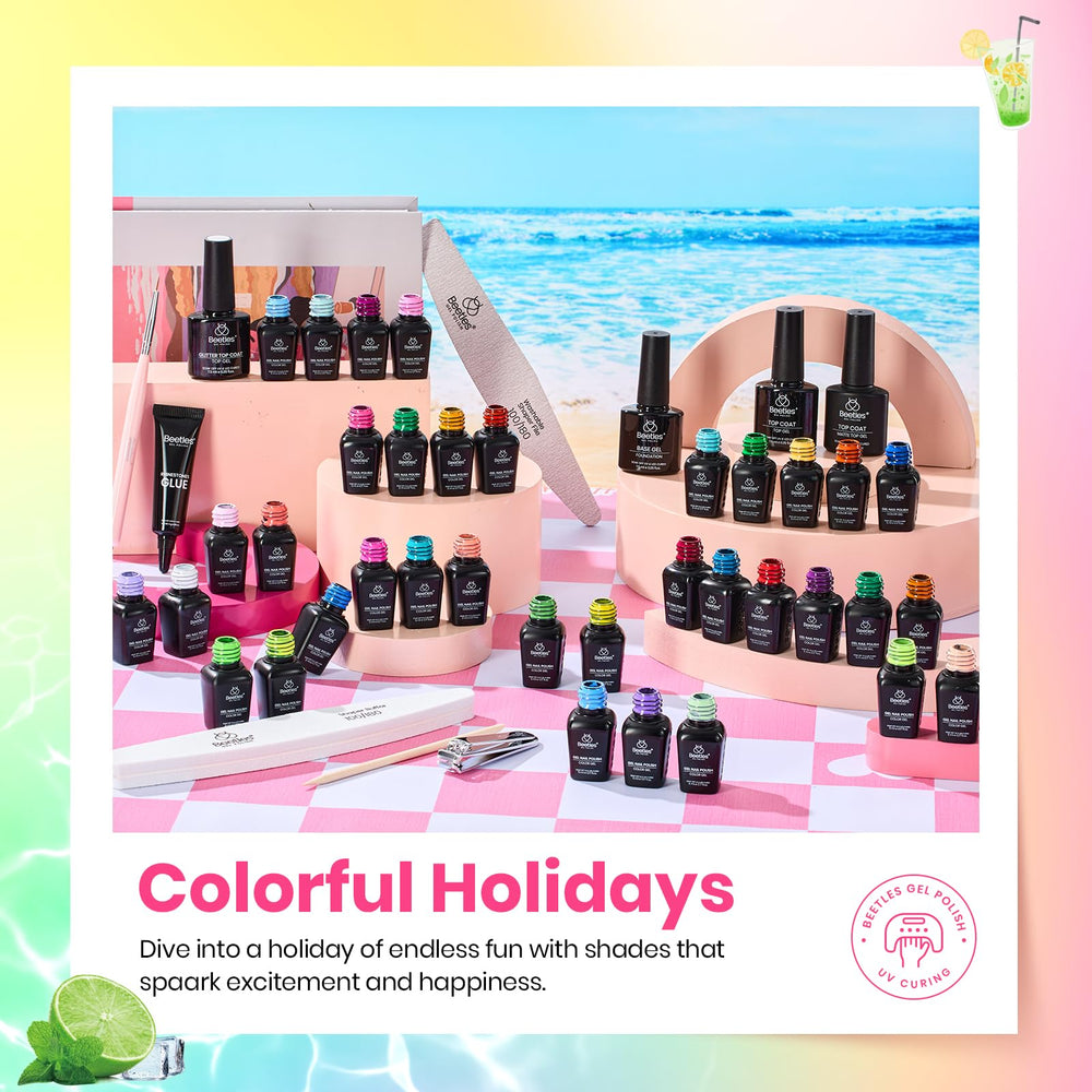 Beetles glossy top coat 7.5ml provides a shiny, long lasting finish.