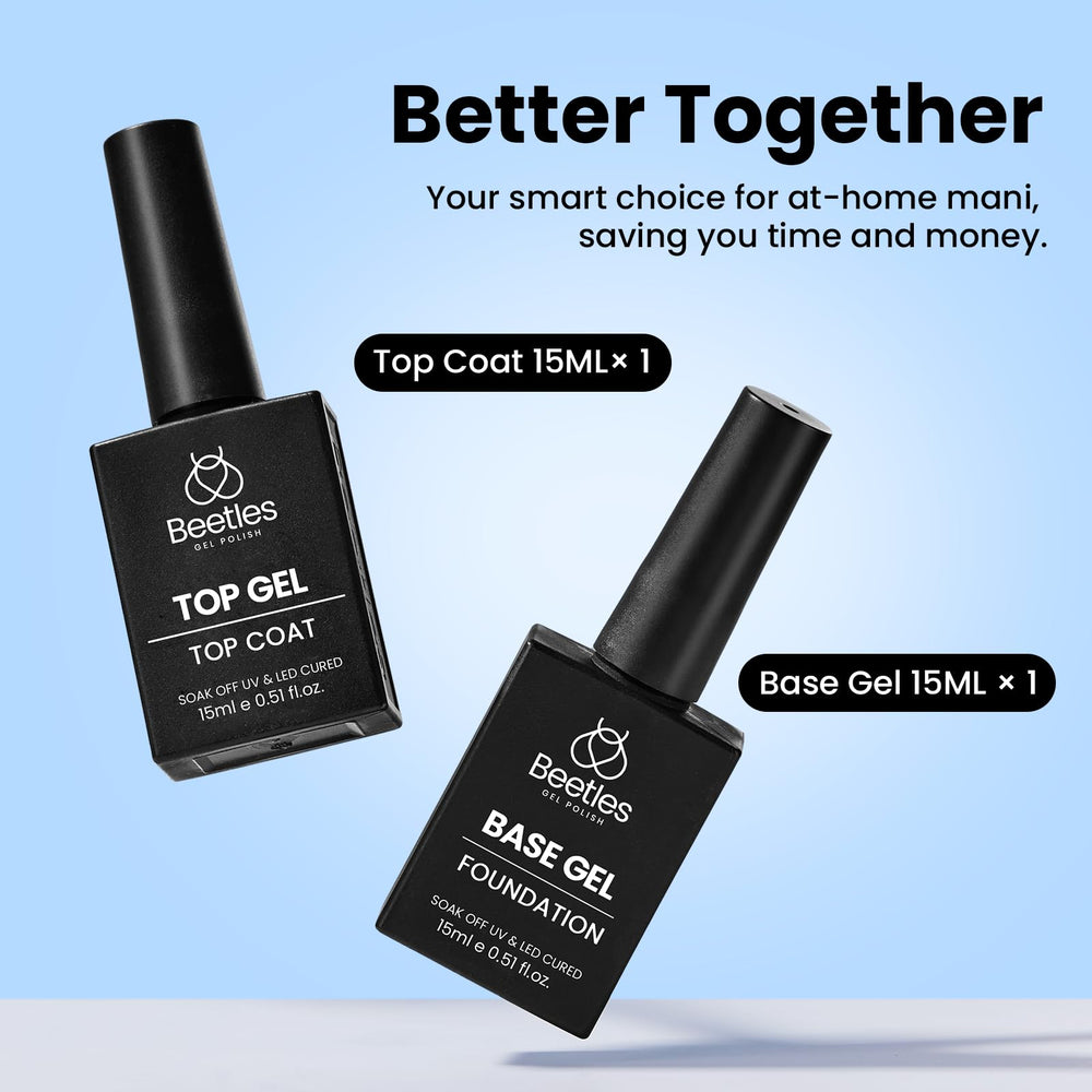 Beetles Glossy Top Coat Finish highlights shine and protection.