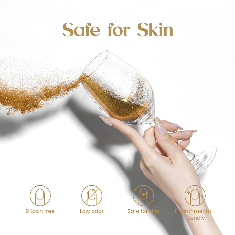 Beetles Gold Gel Polish gift-ready packaging evokes luxury gifting.