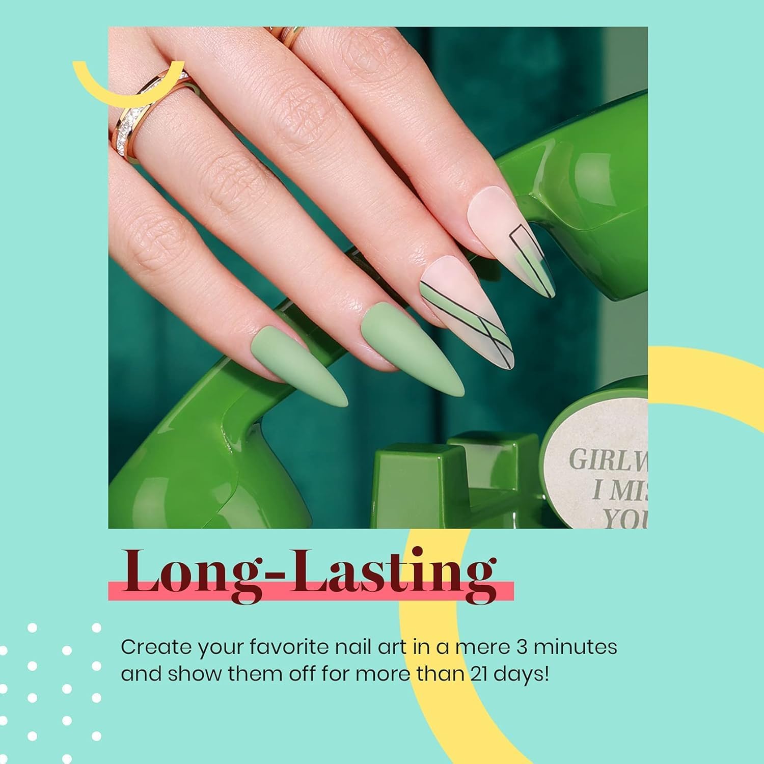 Beetles Green Gel Polish close-up showing smooth self-leveling texture