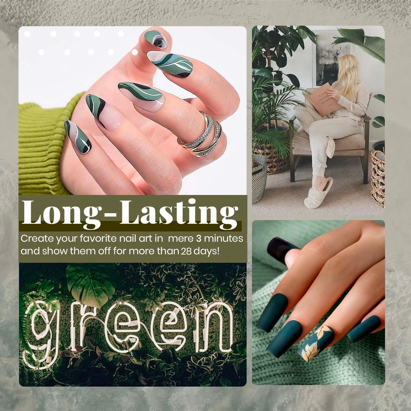 Beetles Gel Polish Set, verde Yorktown para combinaciones naturales.
