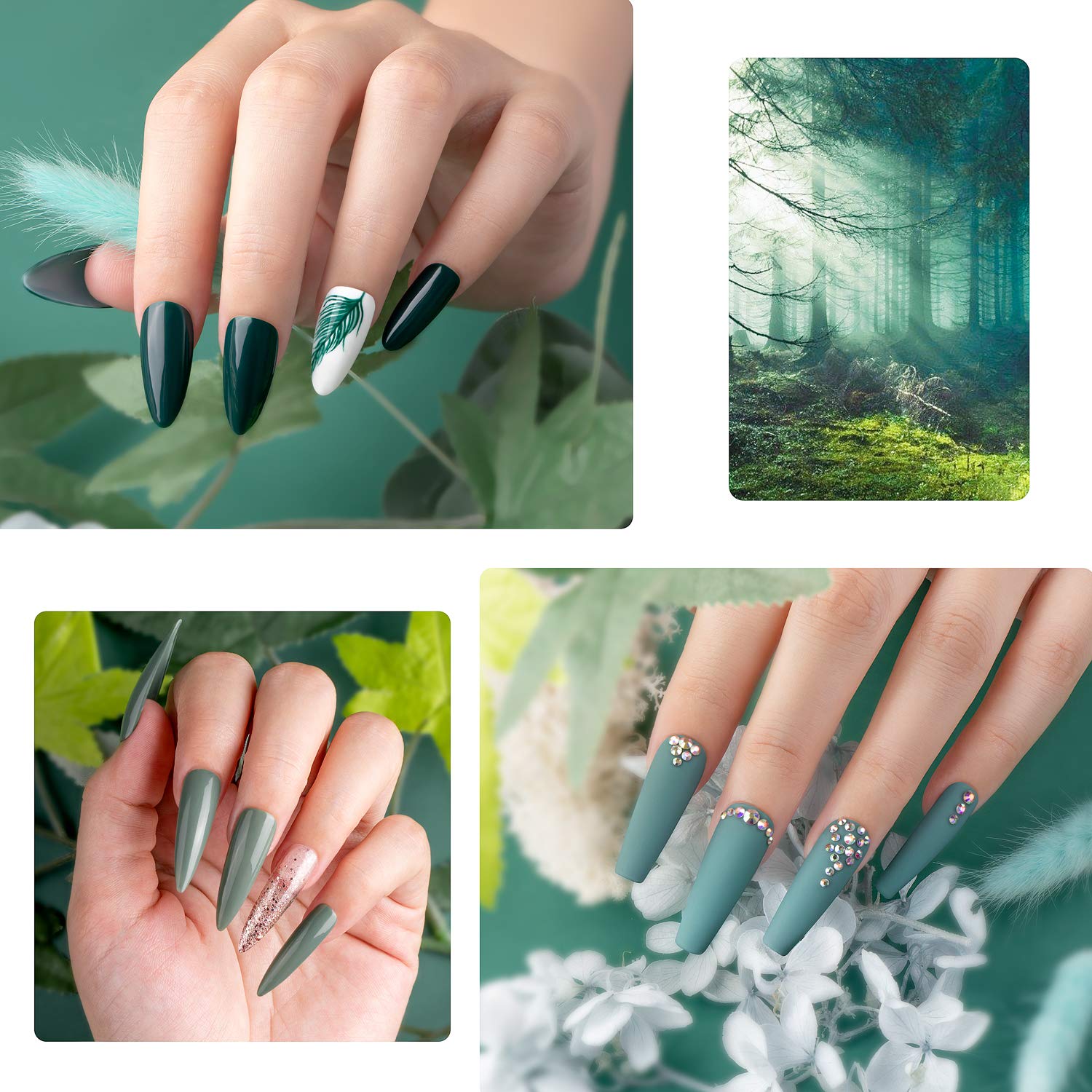Beetles Gel Polish Set: muestra de colores en mano para elegir fácilmente.
