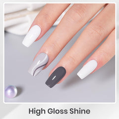 Beetles Gel Polish Set Gris tono beige: estilo suave para uso diario.