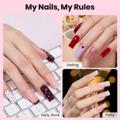 Beetles hands free nail glue gel for strong extension adhesion