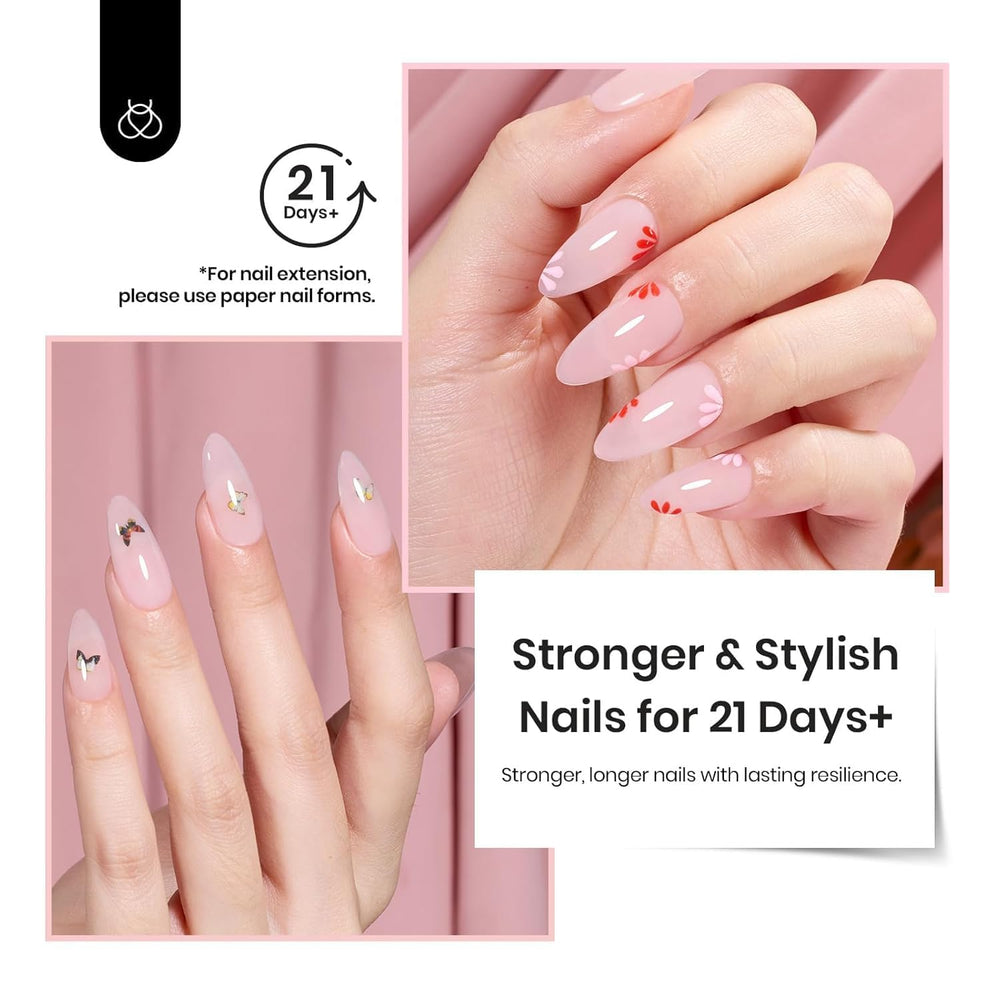 Beetles Gel Builder HEMA-Free alisado de capa para acabado liso.
