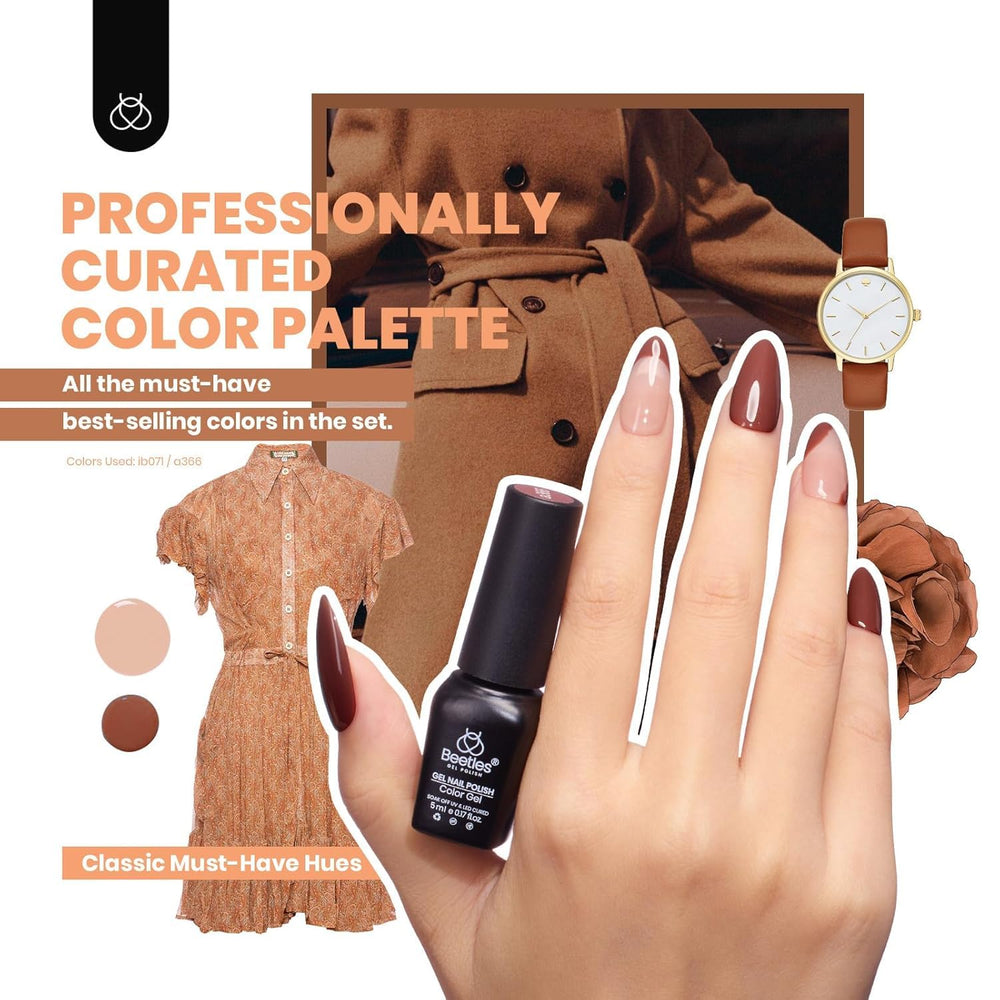 Beetles holographic glitter top coat adds shimmering accents.