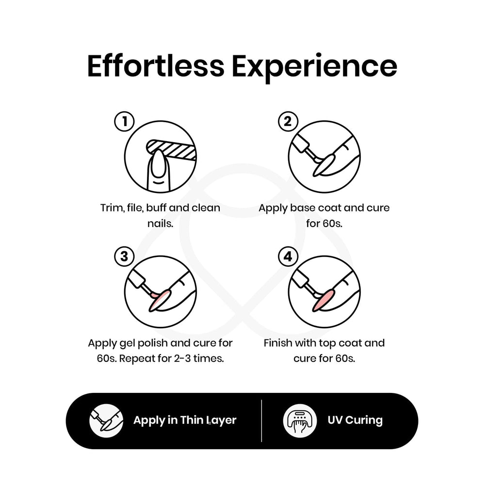 Beetles home manicure tips image suggests salon-like results at home.