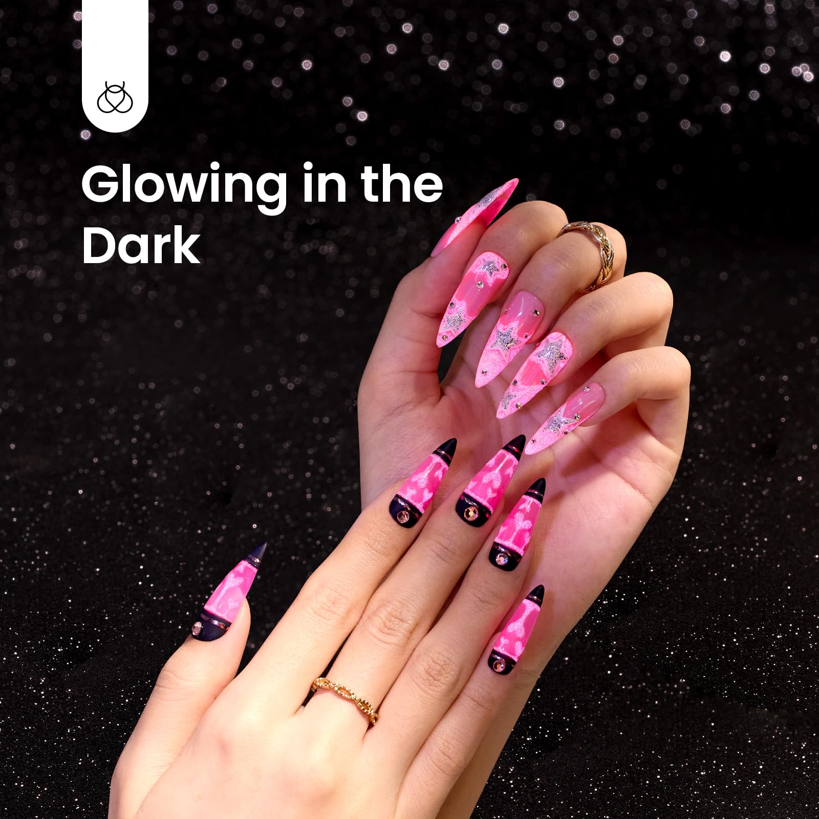 Beetles hot pink gel polish easter pink glow for festive nails