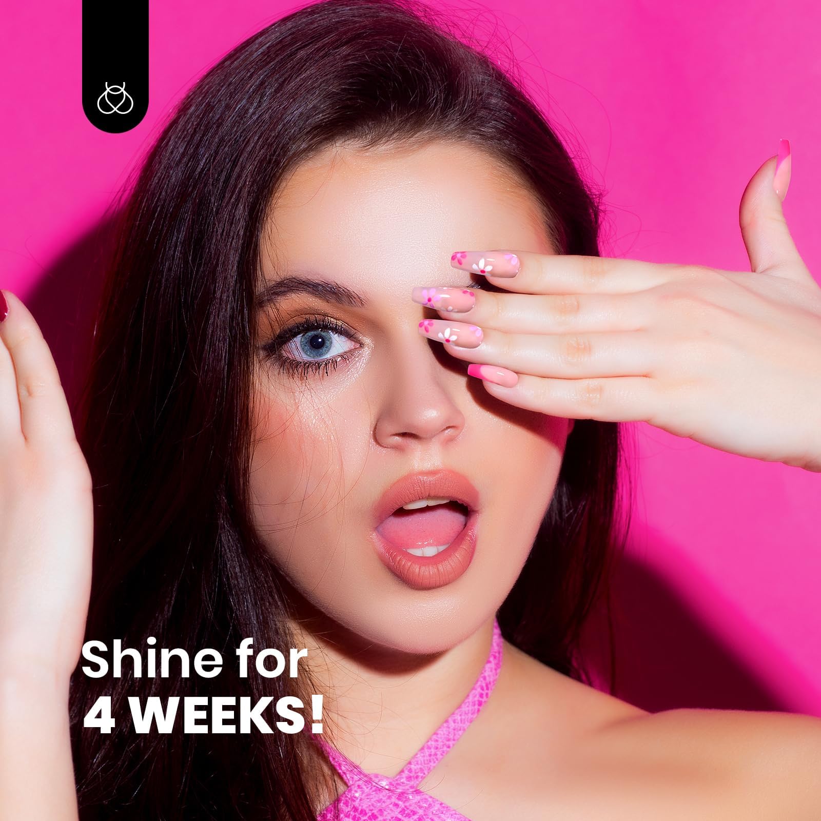 Beetles hot pink gel polish long-lasting shine with smooth application