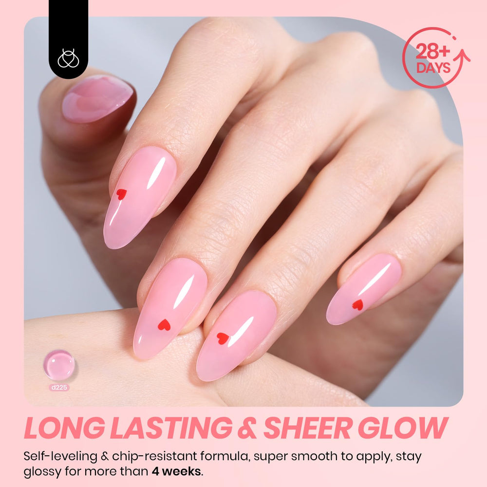 Beetles Jelly Gel: curado en UV para un brillo duradero.