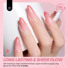 Beetles Jelly Gel Uñas con brillo alto y duradero tras curado UV.