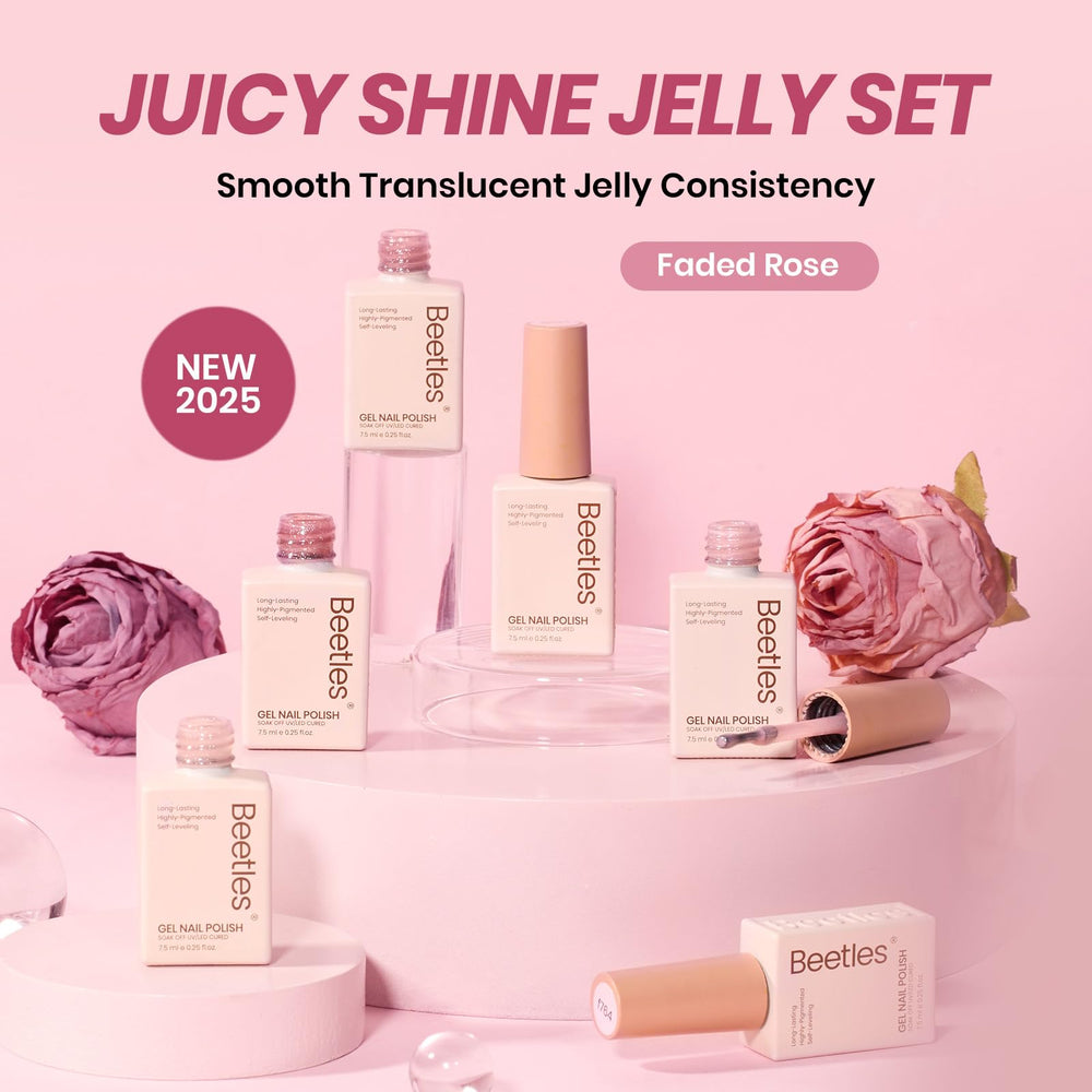 Beetles Jelly Gel Set, guía de uso para una aplicación paso a paso