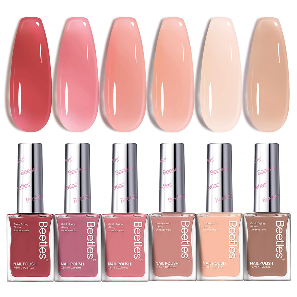 Beetles Jelly Nail Polish Set P186 easy removal illustration