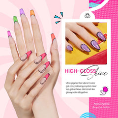 Beetles Neon Orange Gel Polish for statement accents