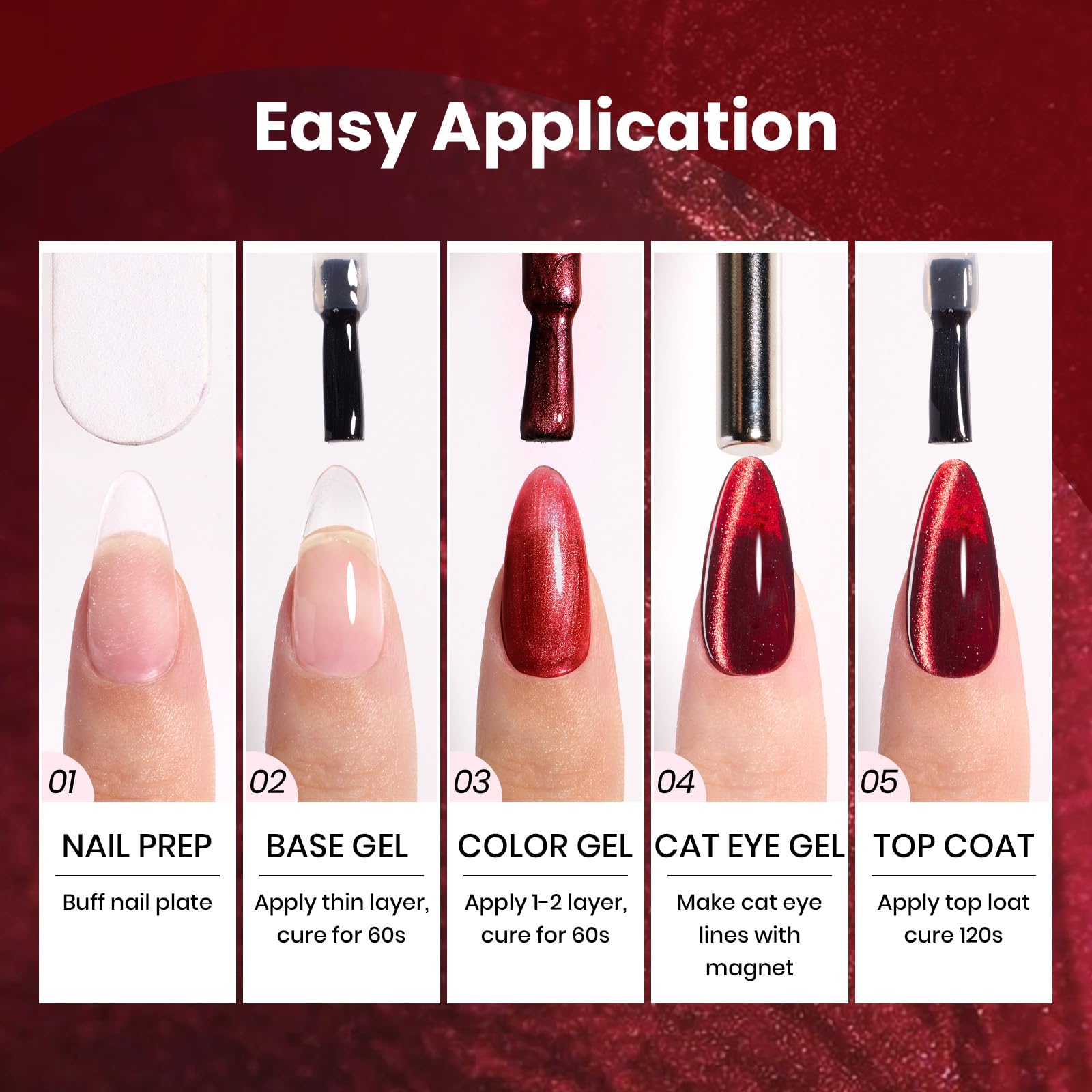 Beetles Jewel Parade ojo de gato chocolate, esmalte gel con brillo cálido y magnetismo sutil.