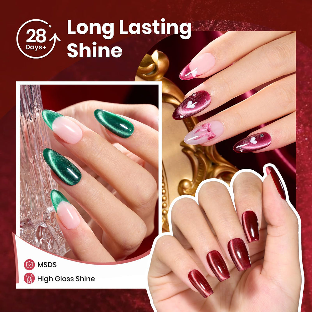 Beetles Jewel Parade ojo de gato morado, gel esmaltado con magneto para un look sofisticado.