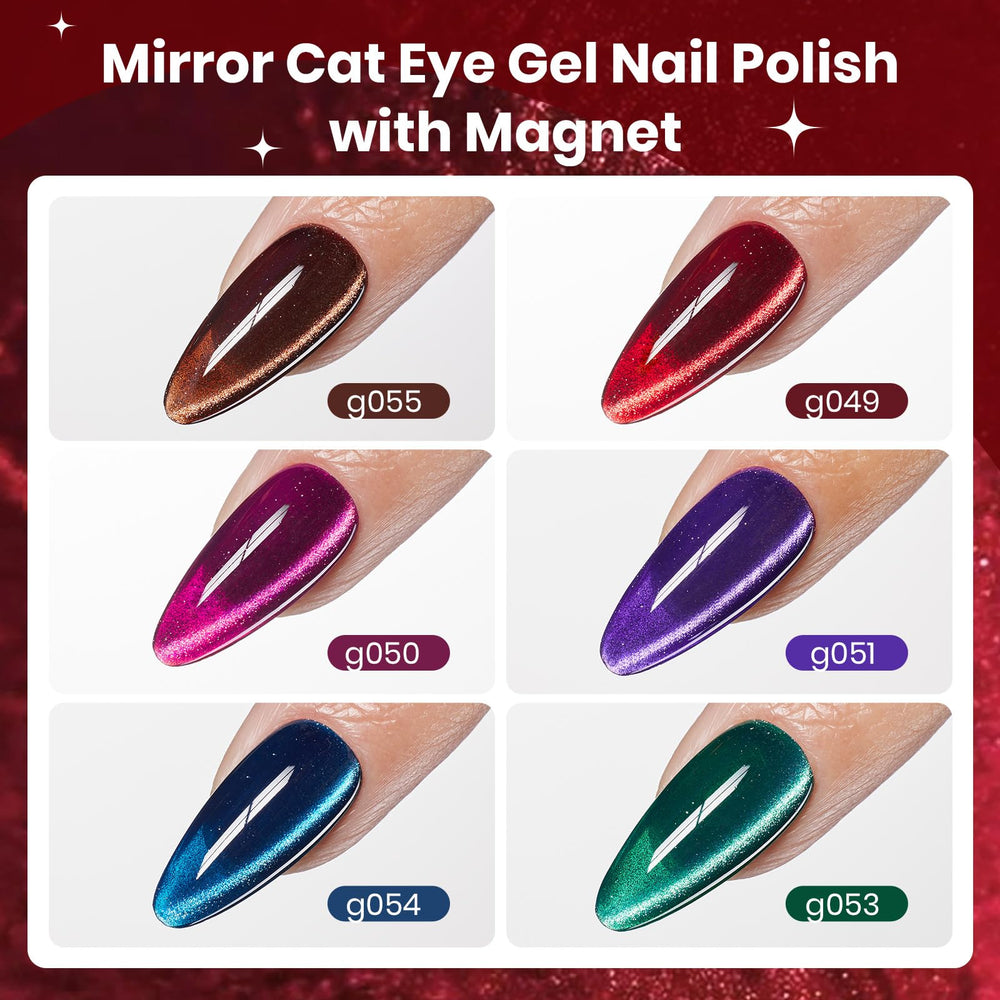Beetles Jewel Parade ojo de gato verde, gel esmalte magnético para uñas con destellos.