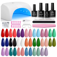 Beetles kit gel con lámpara UV para manicura casera rápida