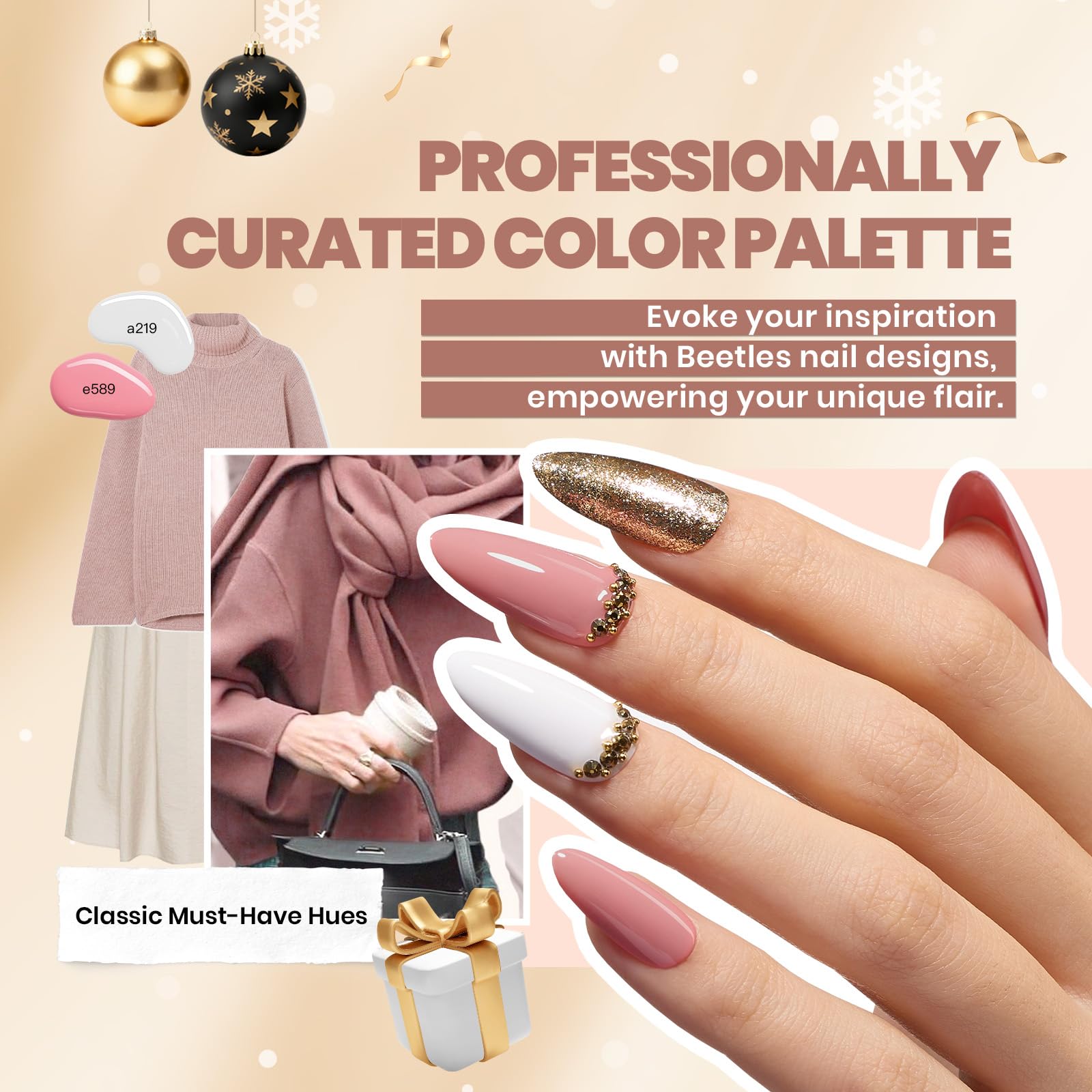 Kit de manicura Beetles para casa con herramientas incluidas