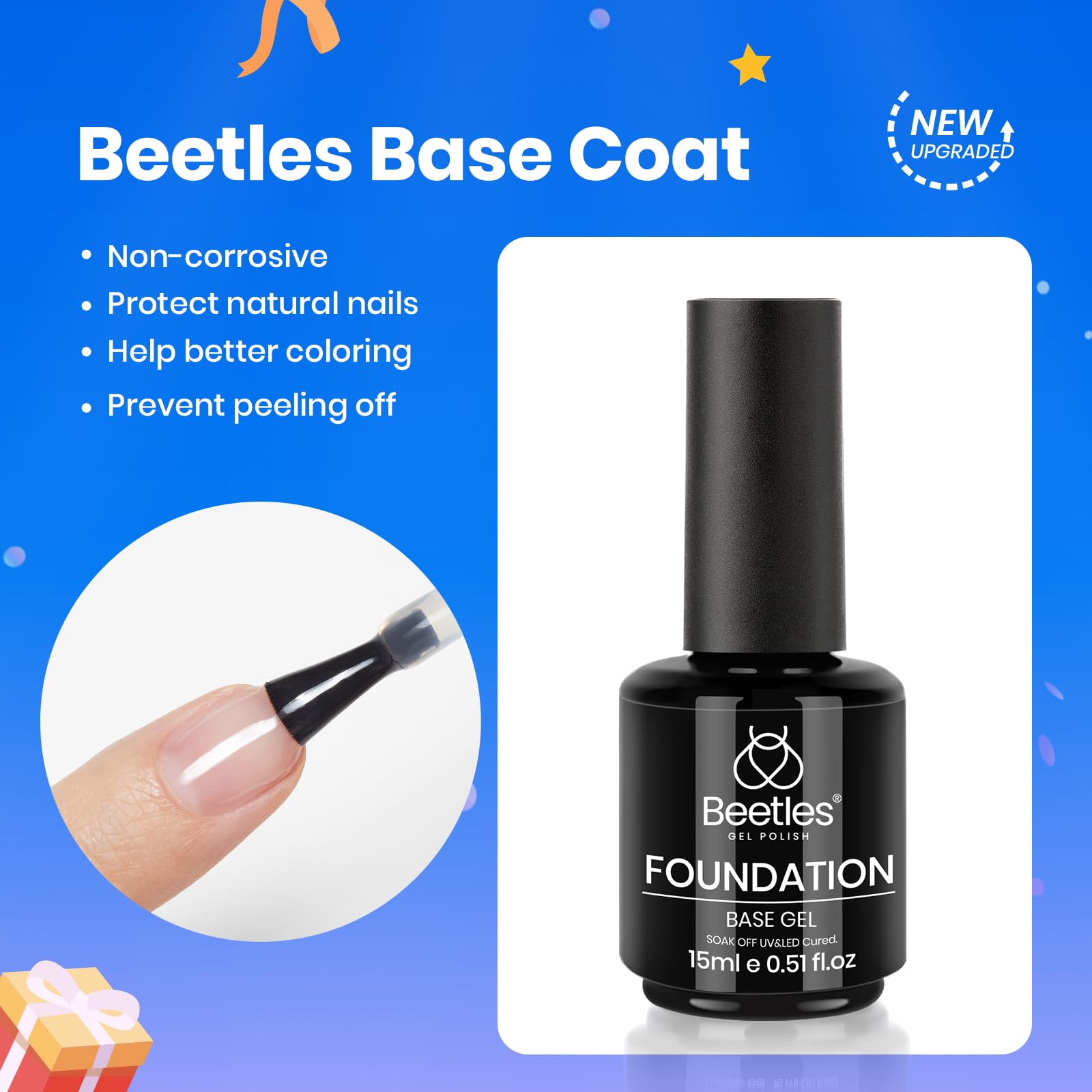 Beetles kit manicura francesa gel 15 ml para uñas elegantes.