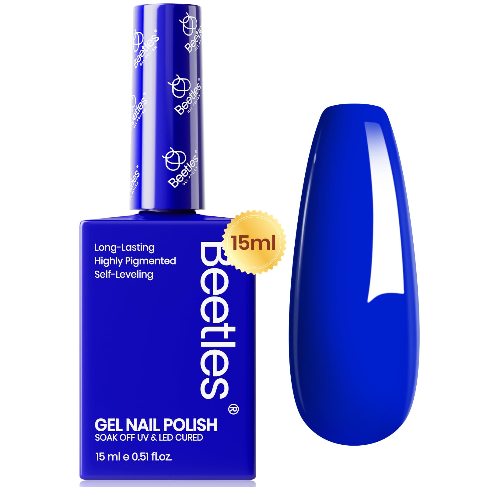 Caja-regalo Beetles Gel con botella azul real