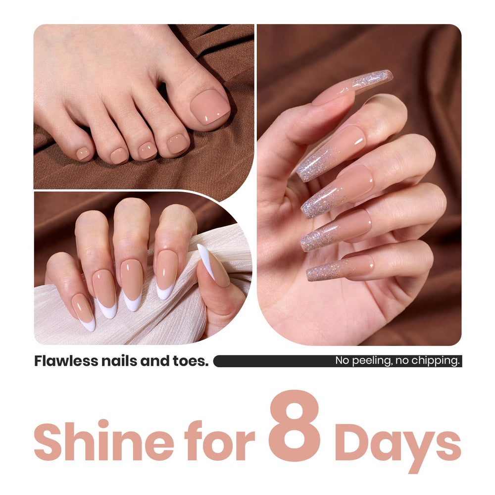Beetles Gel Polish Nude: duración de hasta 8 días en uñas