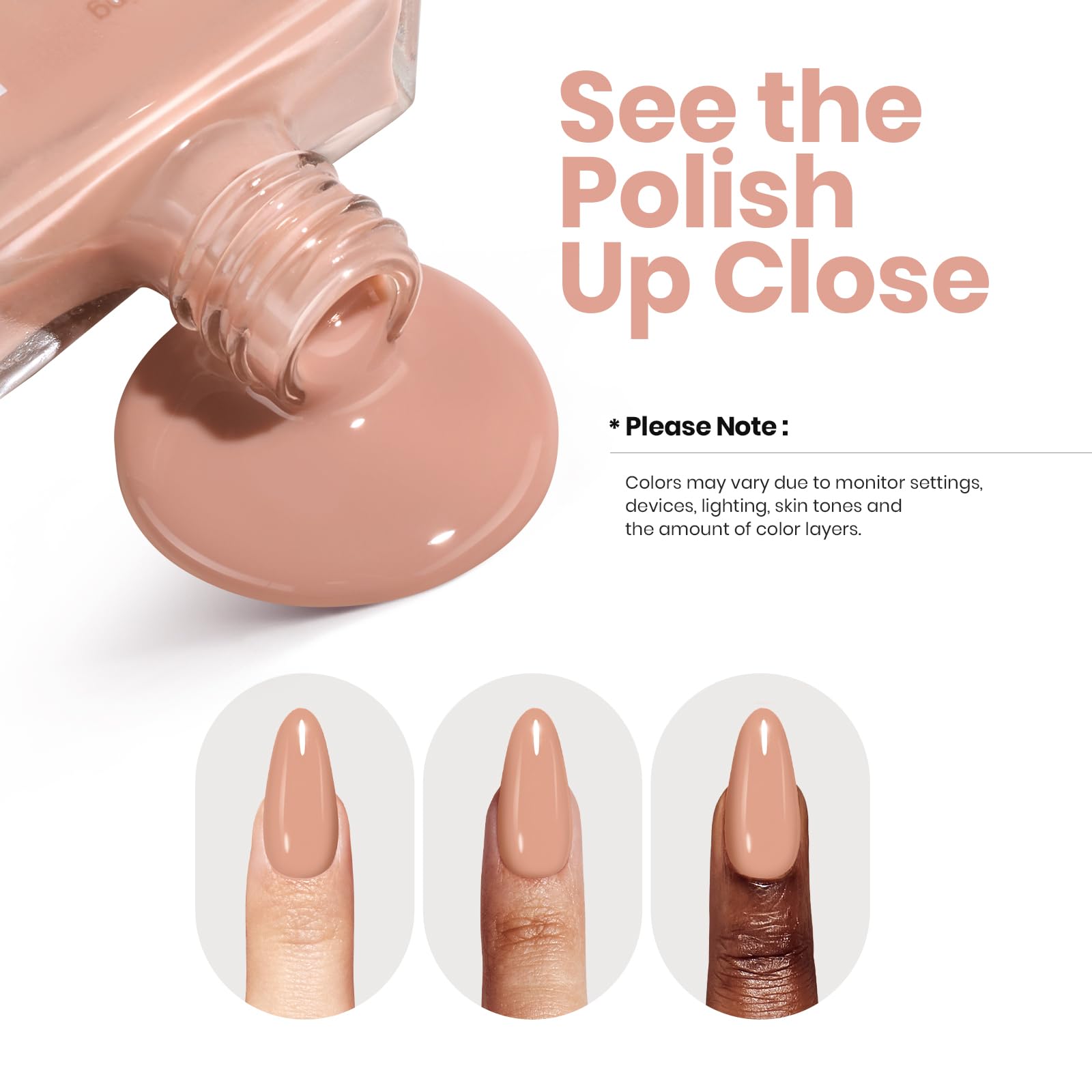 Beetles Gel Polish Nude: eliminación fácil con removedor