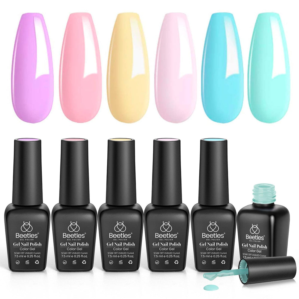 Beetles lámpara UV en uso para gel de uñas.