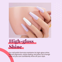 Beetles Light Purple Gel Polish color swatch reveals soft mauve tones under natural light
