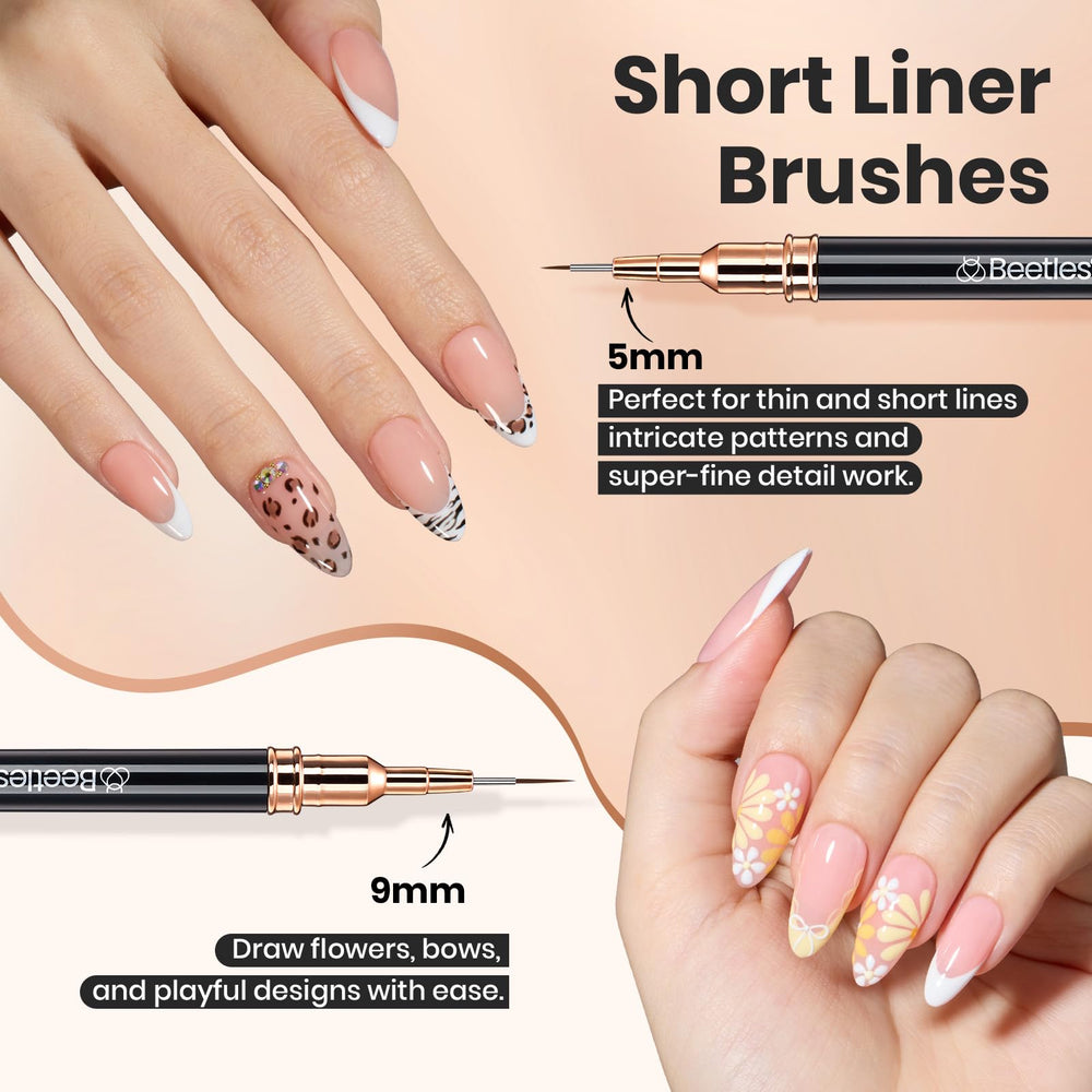 Beetles Liner brush 15mm for medium strokes and floral patterns.