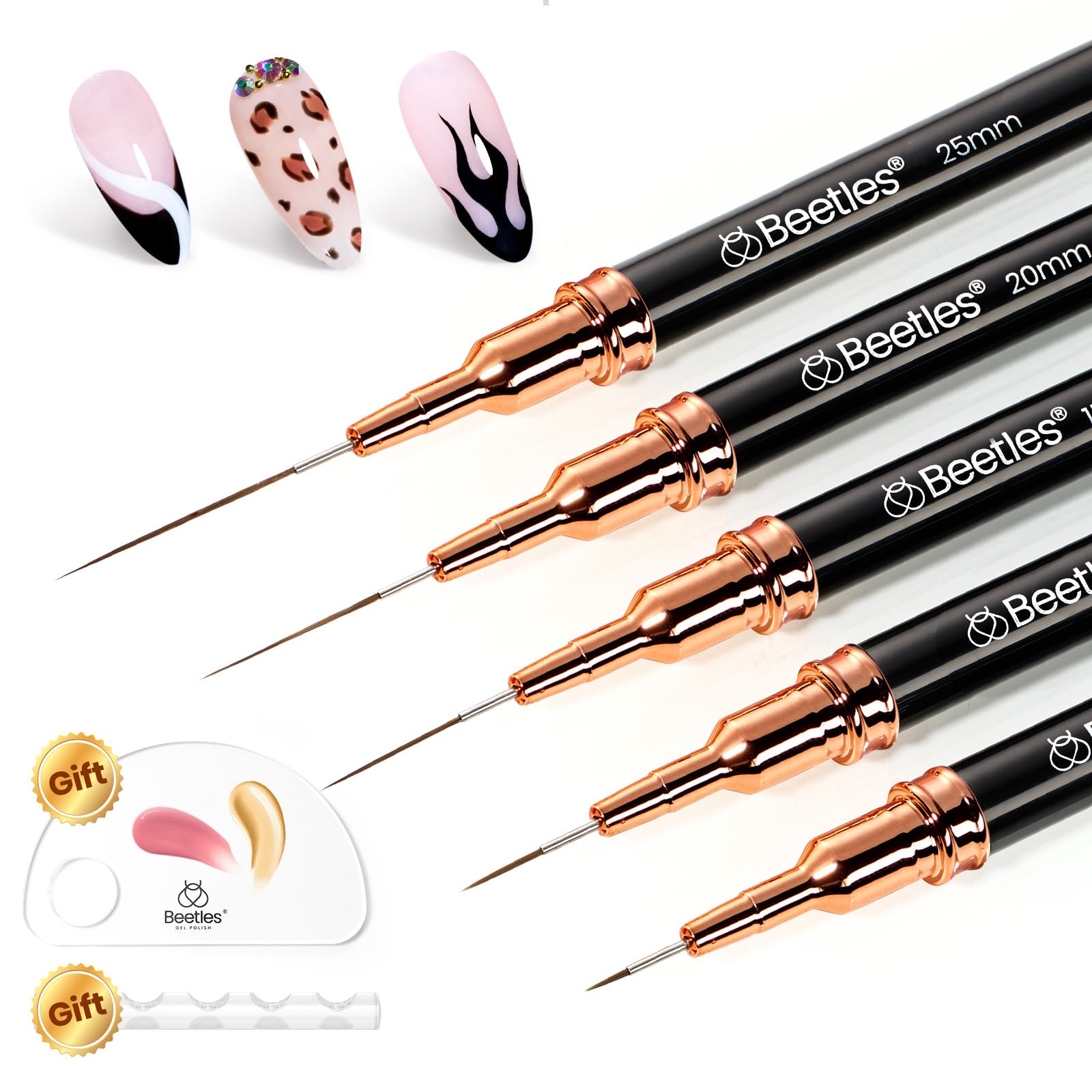 Beetles Liner brush 5mm for crisp gel lines and precision.
