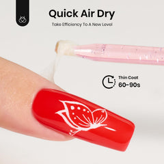 Beetles liquid latex peel-edge demonstrates easy removal without disturbing surrounding polish.