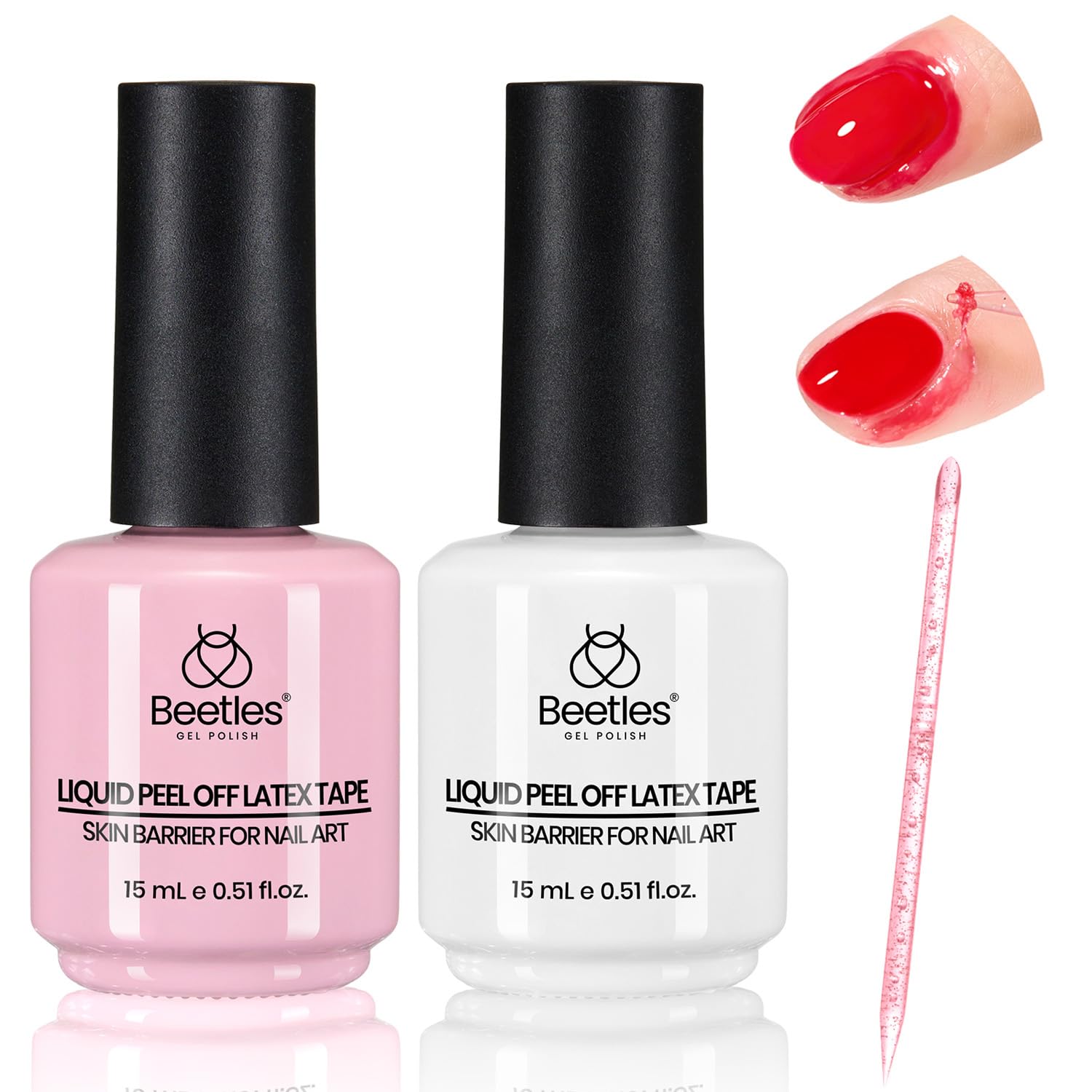 Beetles Gel Polish líquido-latex para uñas, protege cutículas durante la manicura