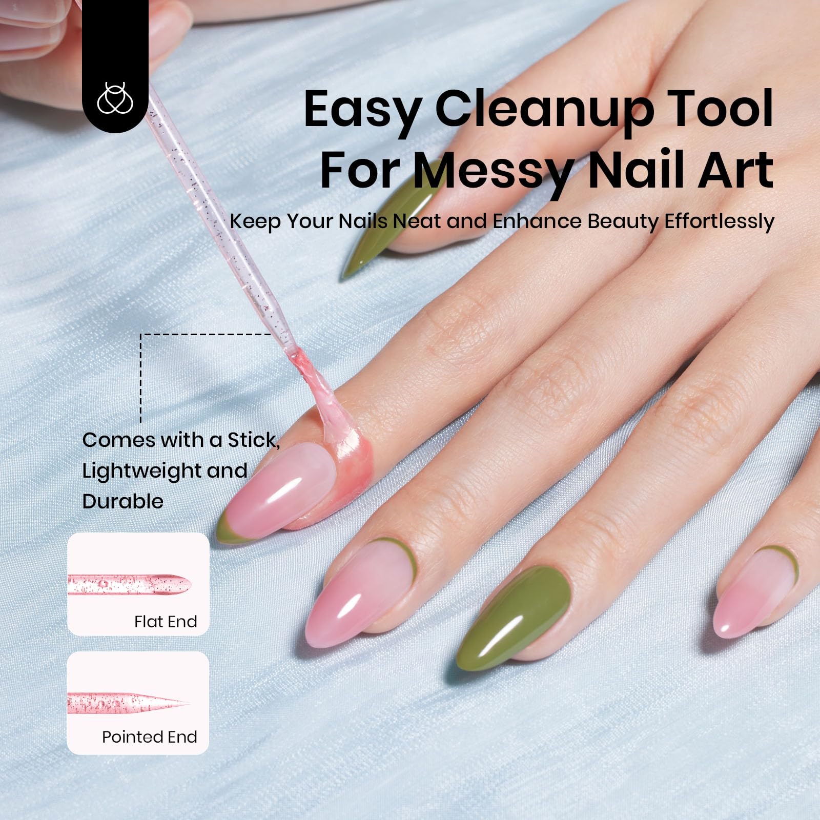 Beetles Gel Polish latex rosa facilita bordes limpios sin manchas