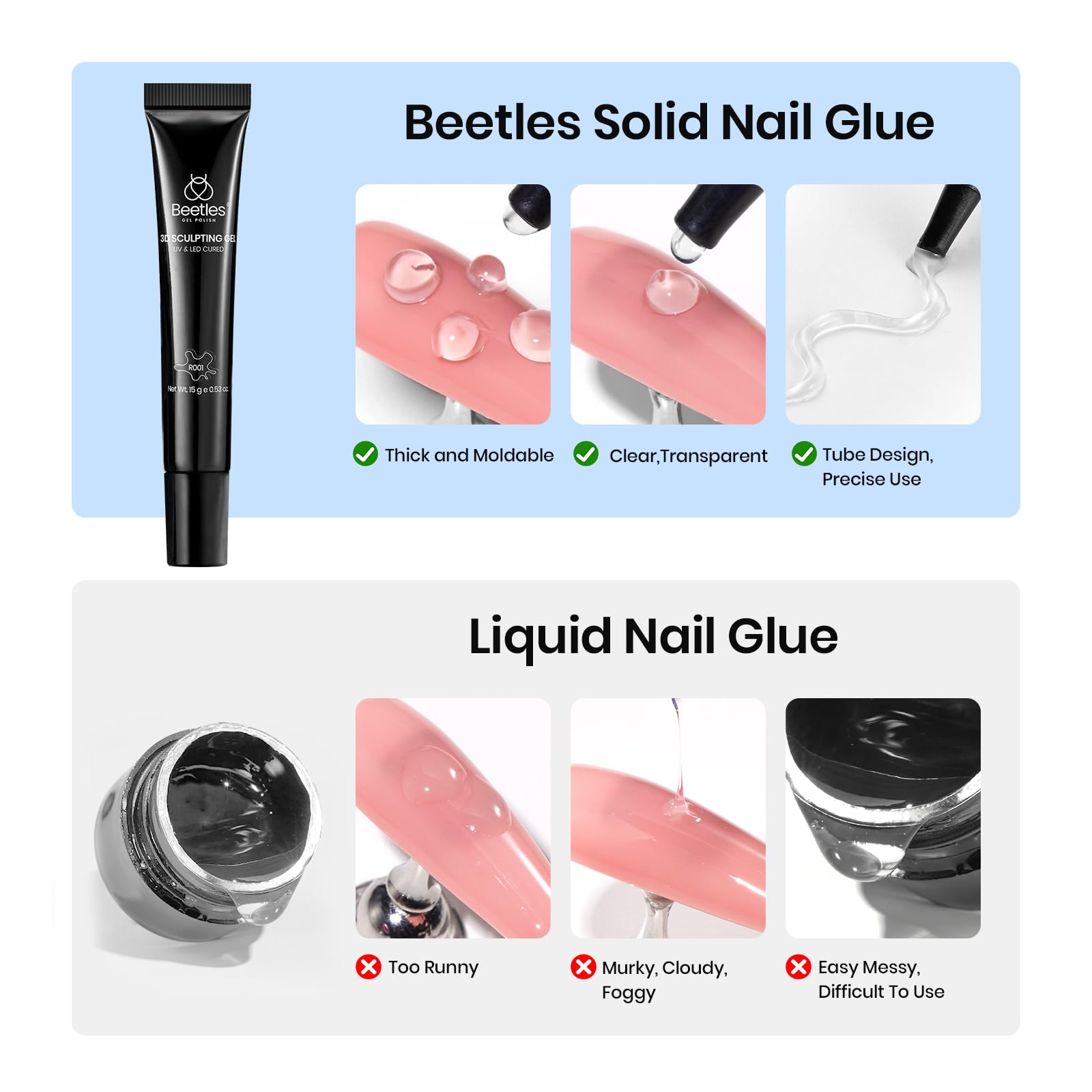 Beetles magic mirror powder-ready glow for reflective nail art