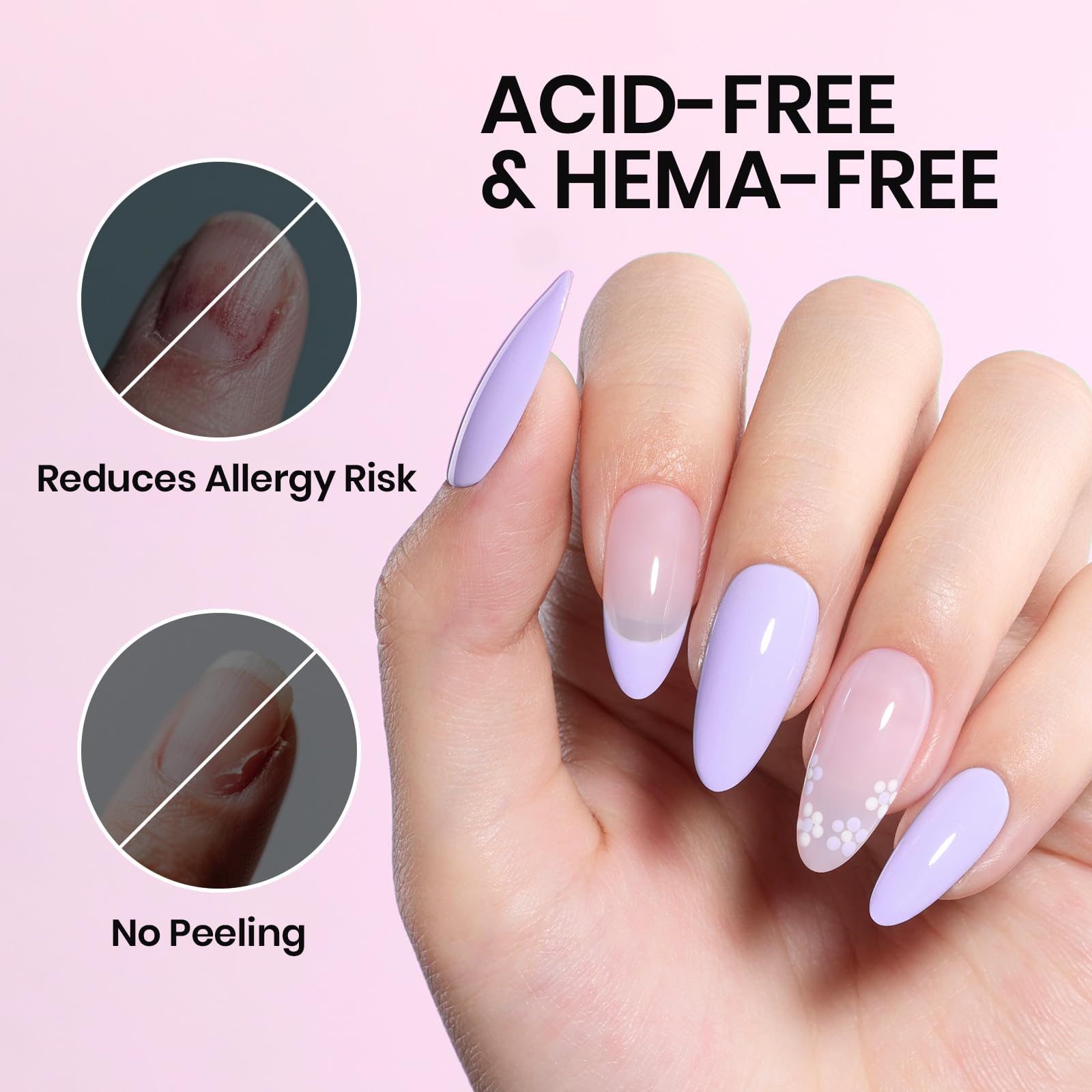 Beetles Mejora Adhesion Pegado refuerza la union entre uñas y gel o acrilico.