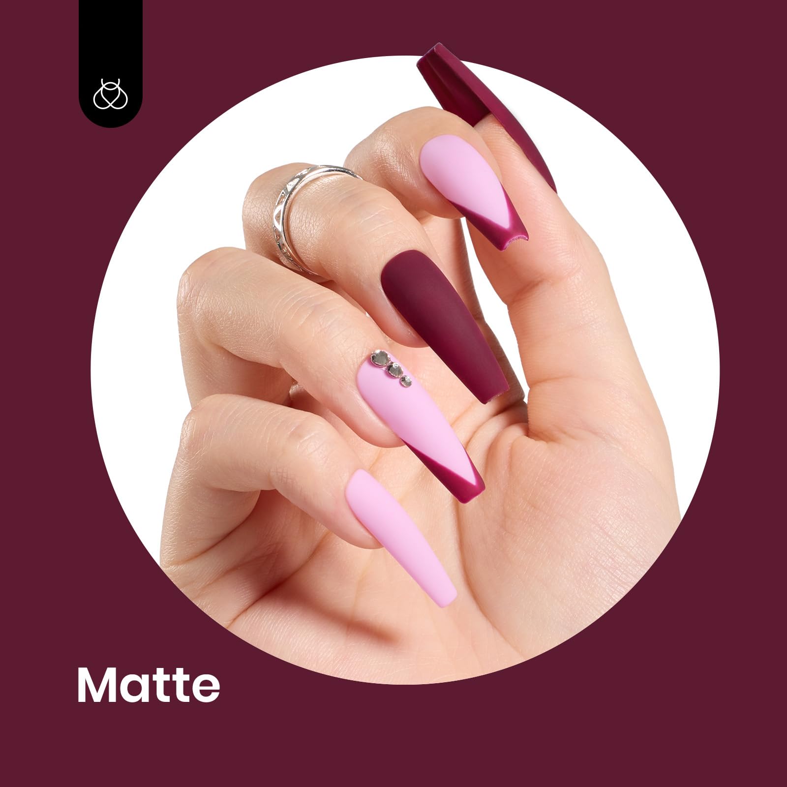 Beetles mellow plum gel polish bottle for chic nail art