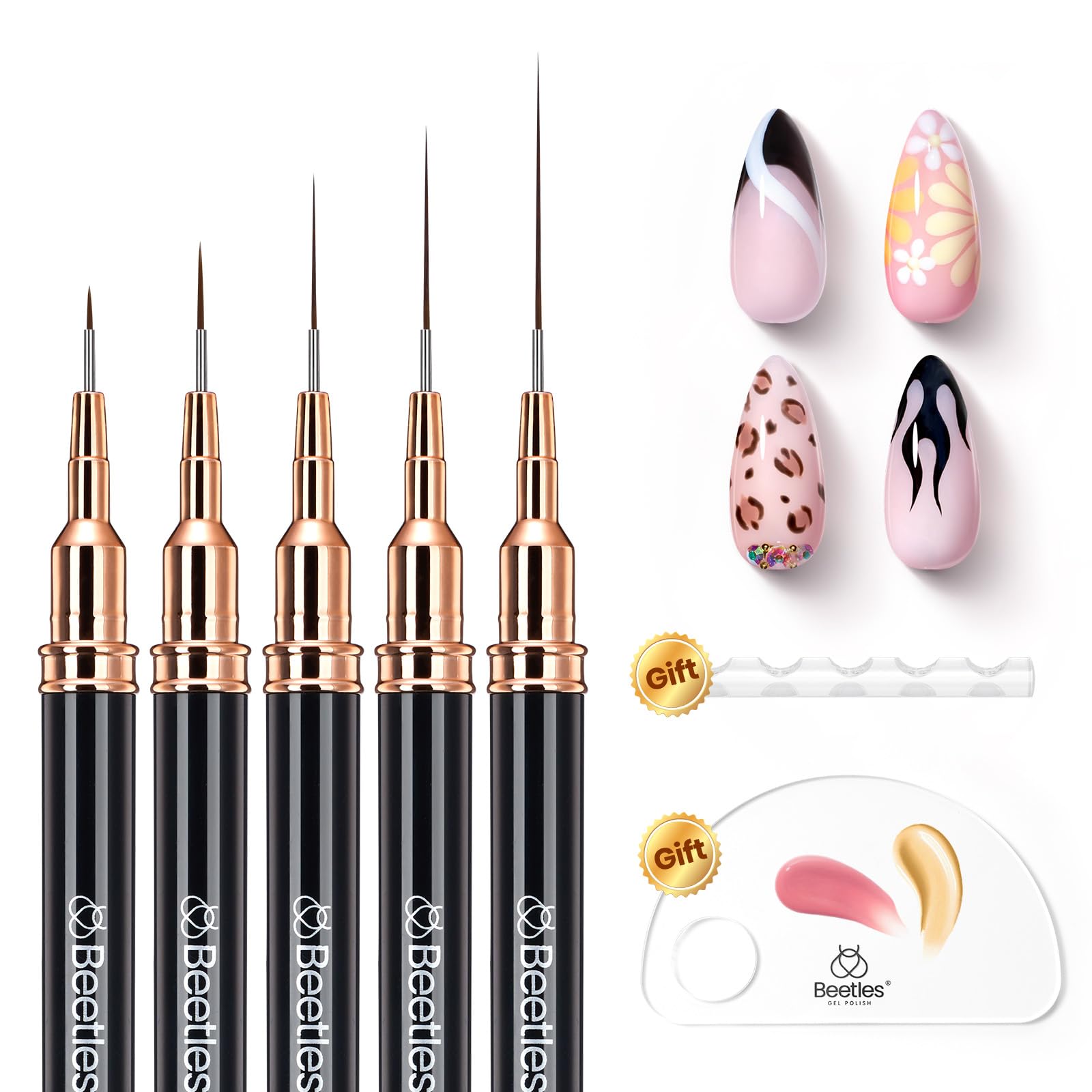 Beetles Metallic Nail Art Pens offer premium shimmer accents.