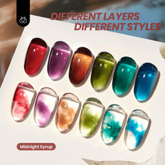 Beetles Midnight Syrup Jelly Gel tono burdeos marrón morado para un look elegante