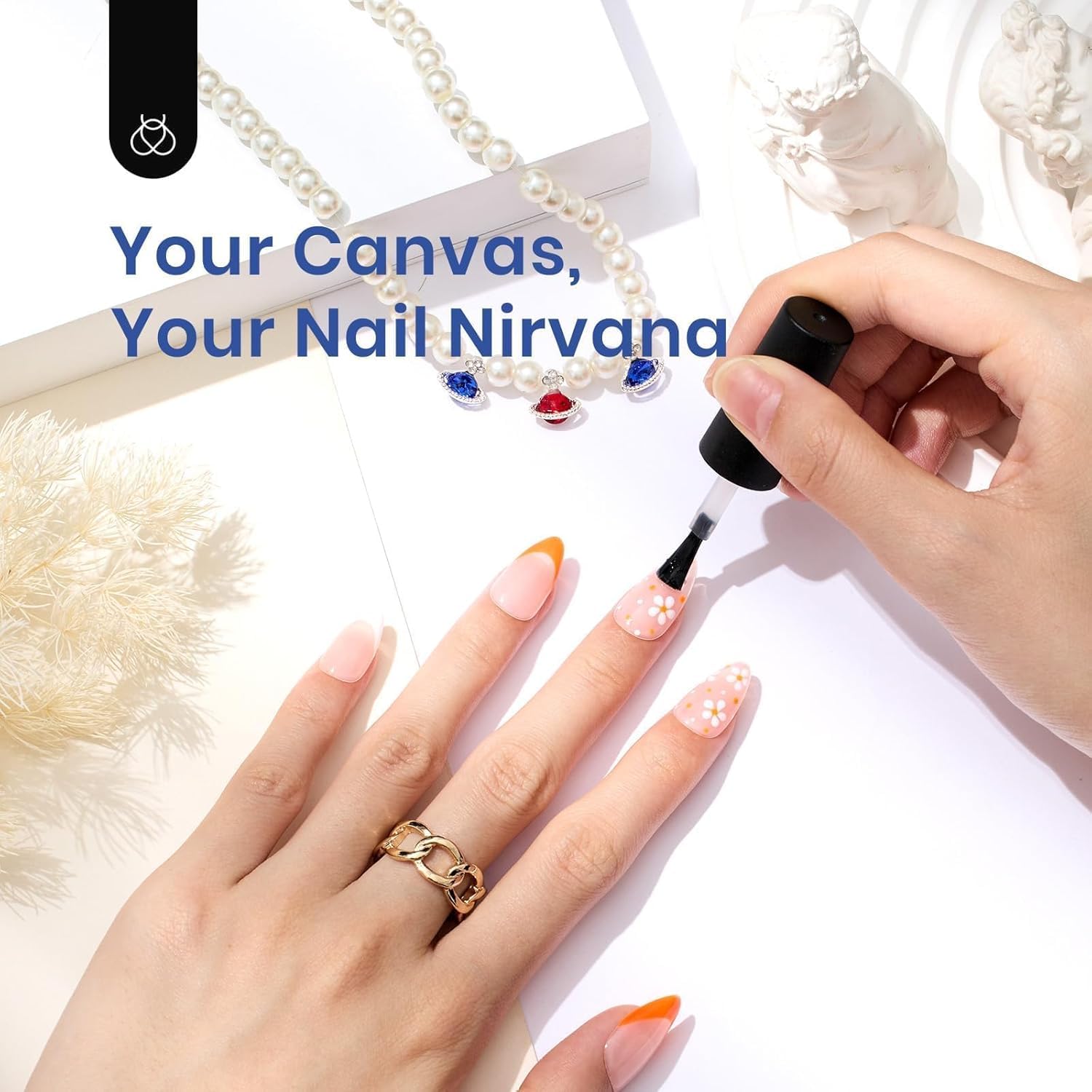 Beetles mini UV-LED lamp ideal for at-home manicures.